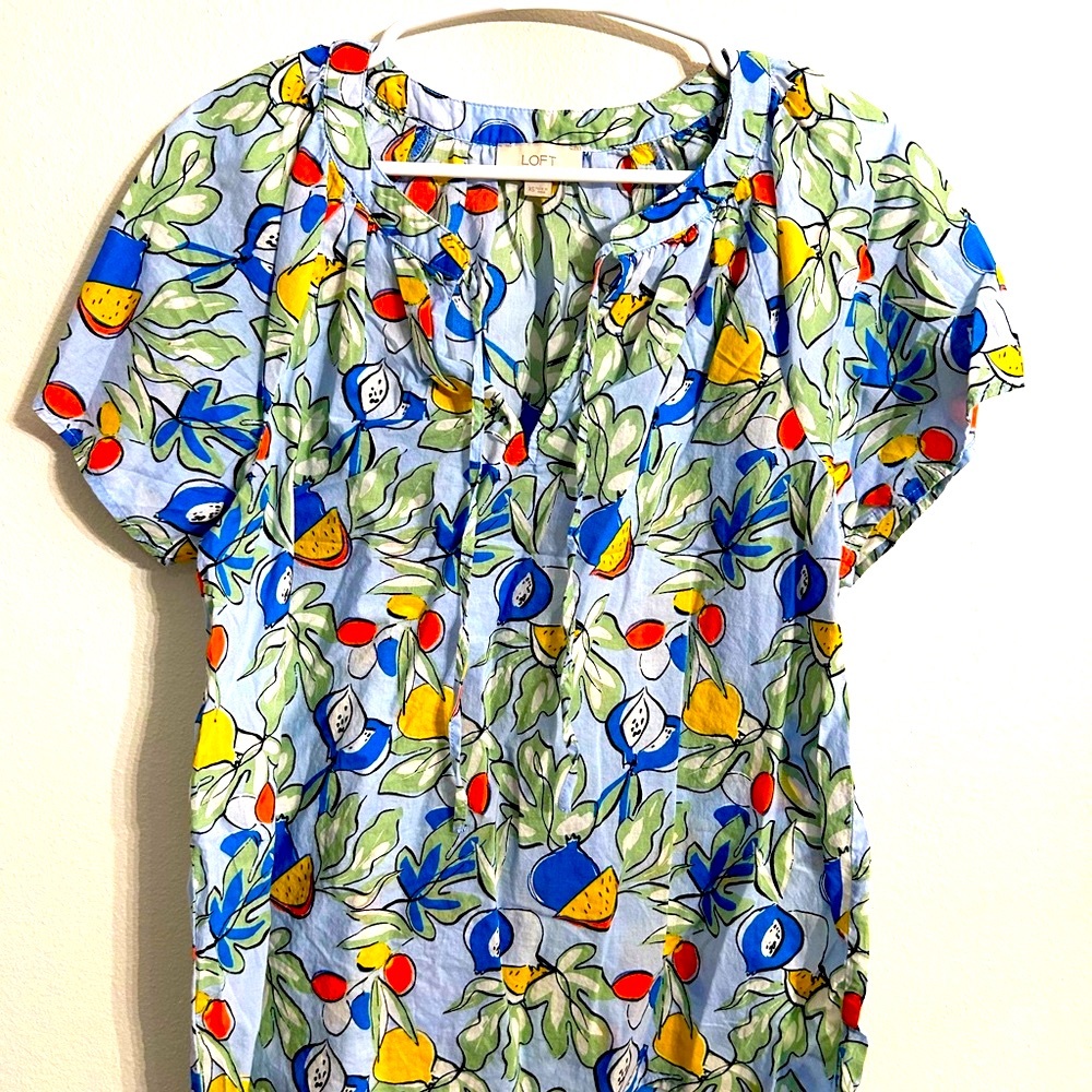 Loft XS floral blouse